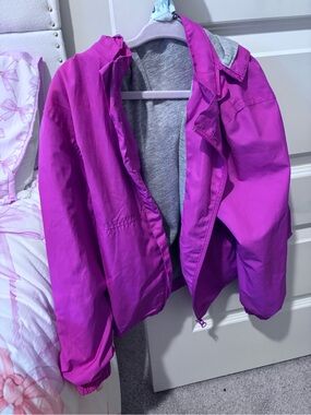 Magellan Outdoors Bright Magenta Hooded Kids Rain Jacket